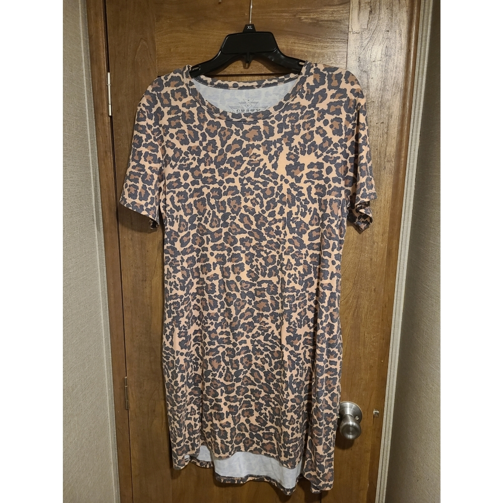 Leopard Print Crazy Train Dress - image 1